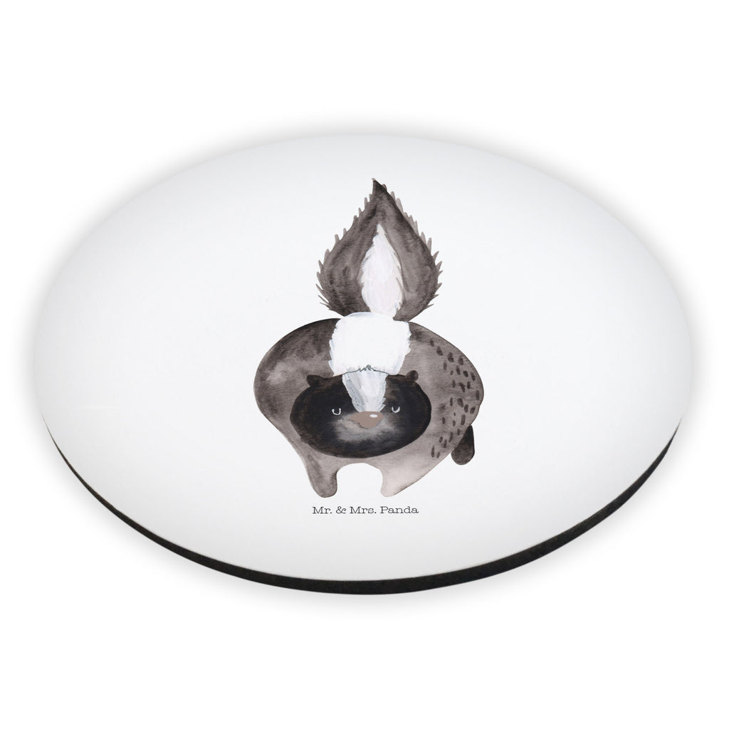 Rund Magnet Stinktier Angriff Kühlschrankmagnet, Pinnwandmagnet, Souvenir Magnet, Motivmagnete, Dekomagnet, Whiteboard Magnet, Notiz Magnet, Kühlschrank Dekoration, Stinktier, Skunk, Wildtier, Raubtier, Stinker, Stinki, wütend, Drohung