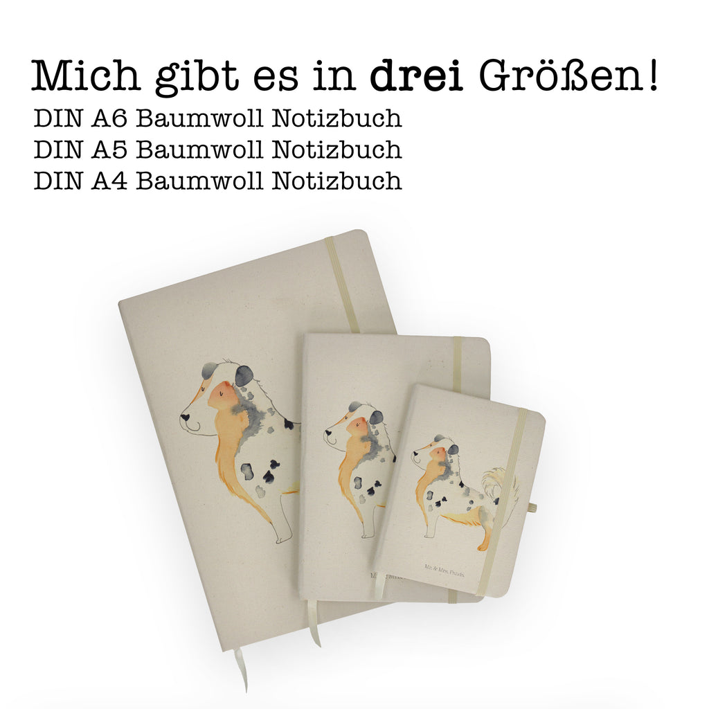 DIN A6 Baumwoll Notizbuch Australien Shepherd Notizen, Eintragebuch, Tagebuch, Notizblock, Adressbuch, Journal, Kladde, Skizzenbuch, Notizheft, Schreibbuch, Schreibheft, Hund, Hundemotiv, Haustier, Hunderasse, Tierliebhaber, Hundebesitzer, Sprüche, Australien Shepherd, Shepherd, Hundeliebe, Familienhund, Spruch