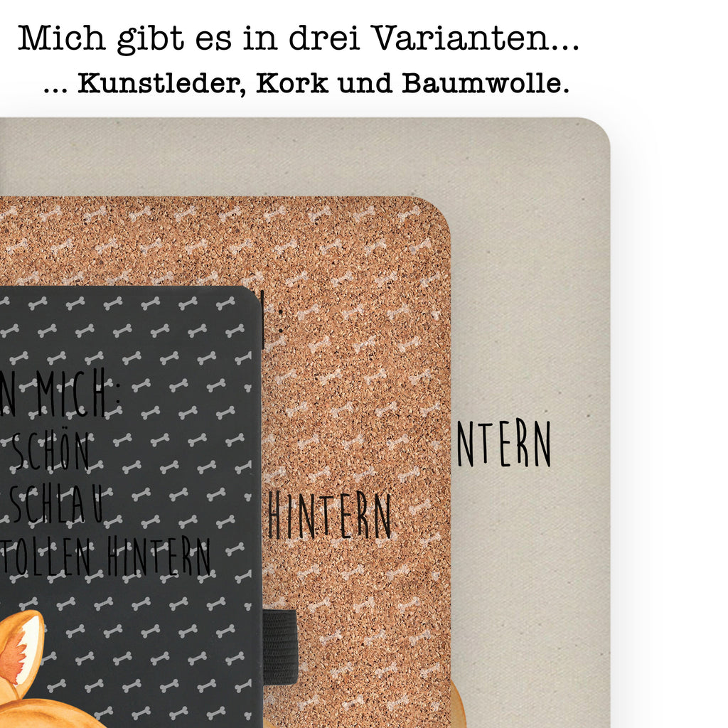 DIN A6 Baumwoll Notizbuch Corgie Po Notizen, Eintragebuch, Tagebuch, Notizblock, Adressbuch, Journal, Kladde, Skizzenbuch, Notizheft, Schreibbuch, Schreibheft, Hund, Hundemotiv, Haustier, Hunderasse, Tierliebhaber, Hundebesitzer, Sprüche, Corgie, Hundeliebe, Motivation, Selbstliebe, Spruch