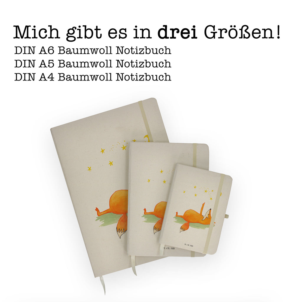 DIN A6 Baumwoll Notizbuch Fuchs Sterne Notizen, Eintragebuch, Tagebuch, Notizblock, Adressbuch, Journal, Kladde, Skizzenbuch, Notizheft, Schreibbuch, Schreibheft, Fuchs, Füchse, tröstende Worte, Spruch positiv, Spruch schön, Romantik, Always Look on the Bright Side of Life