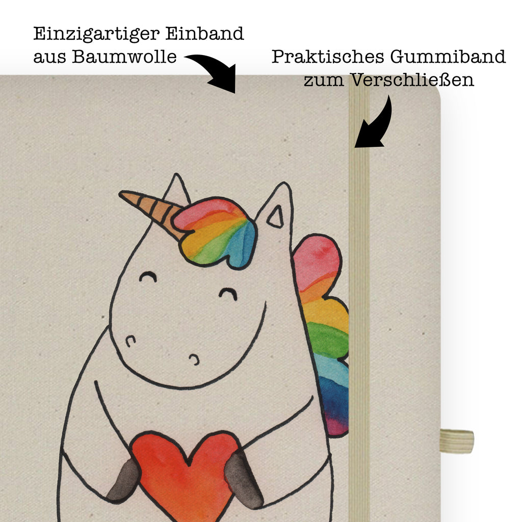 DIN A6 Baumwoll Notizbuch Einhorn Herz Notizen, Eintragebuch, Tagebuch, Notizblock, Adressbuch, Journal, Kladde, Skizzenbuch, Notizheft, Schreibbuch, Schreibheft, Einhorn, Einhörner, Einhorn Deko, Pegasus, Unicorn, Herz, schlimm, böse, witzig, lustig, Freundin, anders, bunt