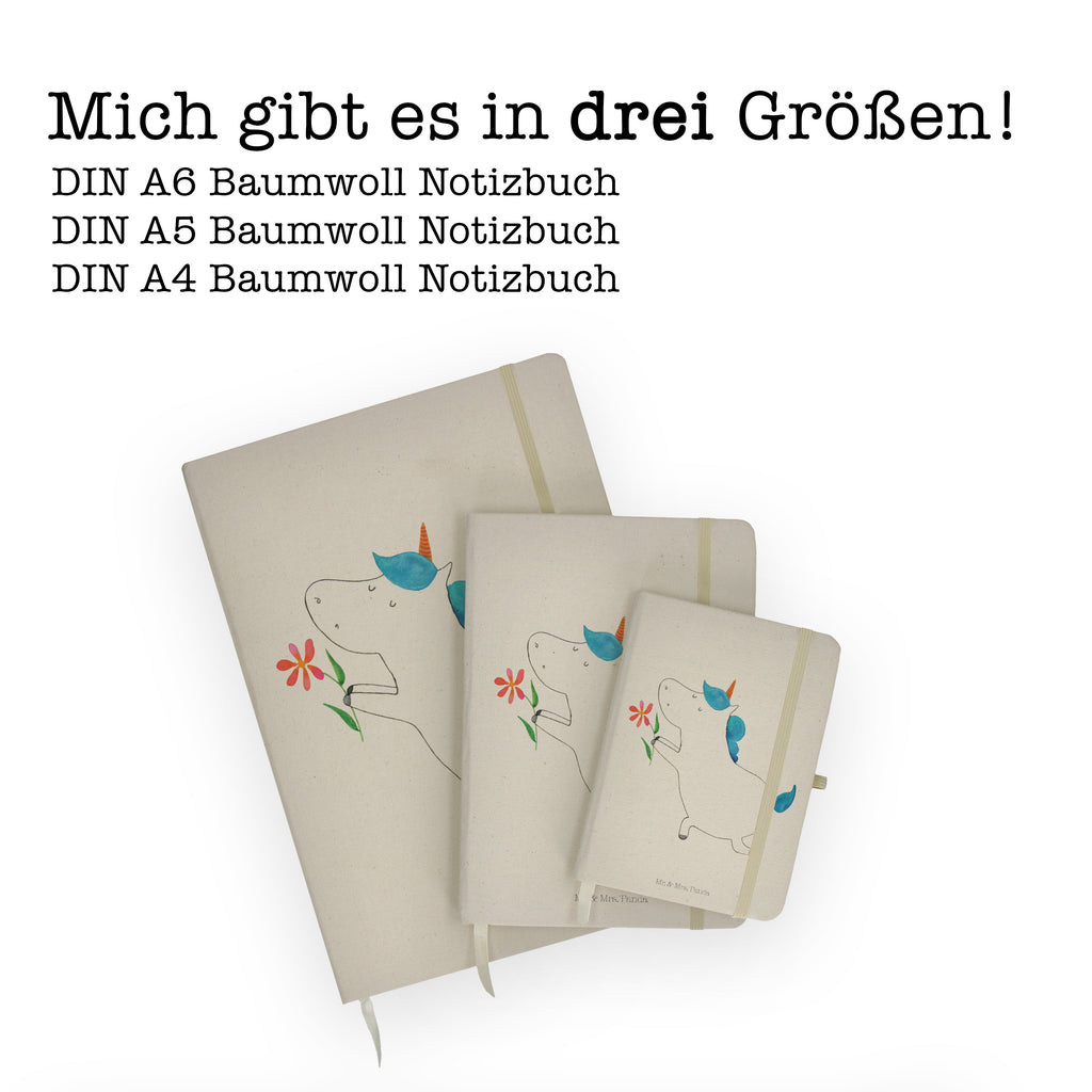 DIN A6 Baumwoll Notizbuch Einhorn Blume Notizen, Eintragebuch, Tagebuch, Notizblock, Adressbuch, Journal, Kladde, Skizzenbuch, Notizheft, Schreibbuch, Schreibheft, Einhorn, Einhörner, Einhorn Deko, Pegasus, Unicorn, Liebe, Liebesbeweis, Antrag, Heiratsantrag, Verlobung, Ehepaar, Pärchen, Partner, Freund, Freundin, Ehe, heiraten