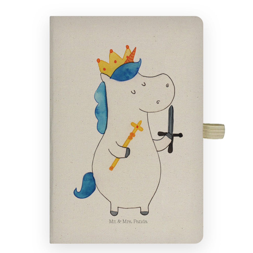 DIN A6 Baumwoll Notizbuch Einhorn König mit Schwert Notizen, Eintragebuch, Tagebuch, Notizblock, Adressbuch, Journal, Kladde, Skizzenbuch, Notizheft, Schreibbuch, Schreibheft, Einhorn, Einhörner, Einhorn Deko, Pegasus, Unicorn, König, Ritter, Mittelalter