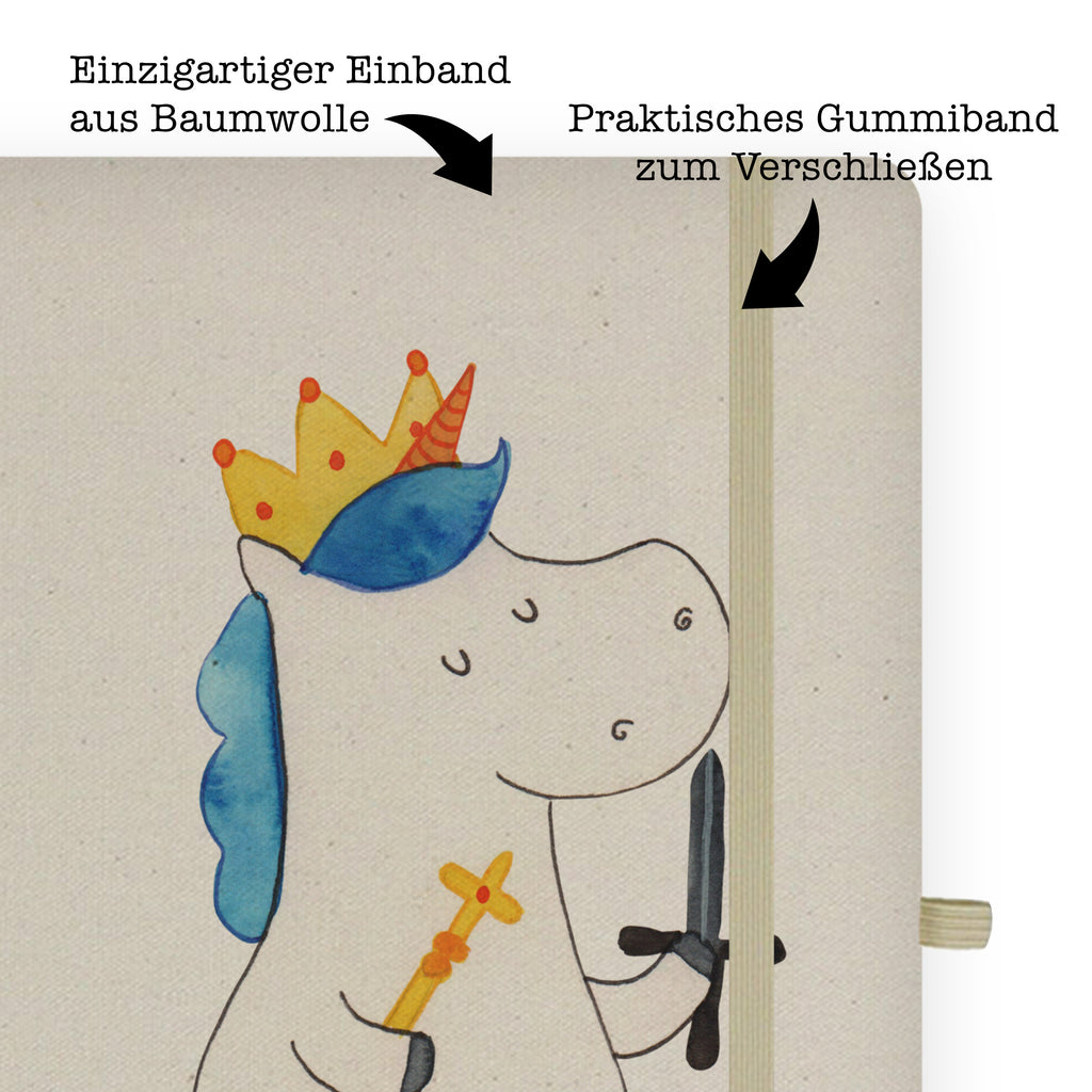 DIN A6 Baumwoll Notizbuch Einhorn König mit Schwert Notizen, Eintragebuch, Tagebuch, Notizblock, Adressbuch, Journal, Kladde, Skizzenbuch, Notizheft, Schreibbuch, Schreibheft, Einhorn, Einhörner, Einhorn Deko, Pegasus, Unicorn, König, Ritter, Mittelalter