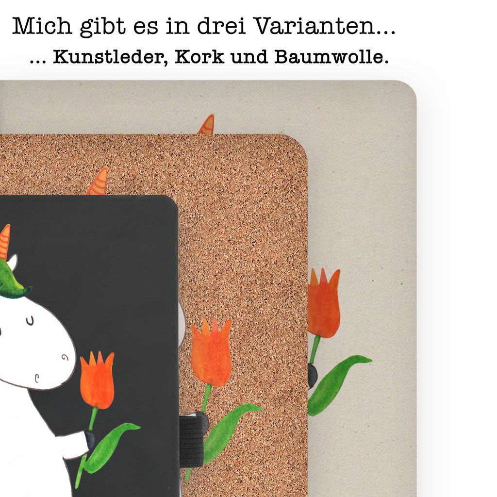 DIN A6 Baumwoll Notizbuch Einhorn Gärtner Notizen, Eintragebuch, Tagebuch, Notizblock, Adressbuch, Journal, Kladde, Skizzenbuch, Notizheft, Schreibbuch, Schreibheft, Einhorn, Einhörner, Einhorn Deko, Pegasus, Unicorn, Luftballon, Gießkanne, Giesskanne, Lebenslust, Freude, Blume, Freundin, Garten, Stiefel