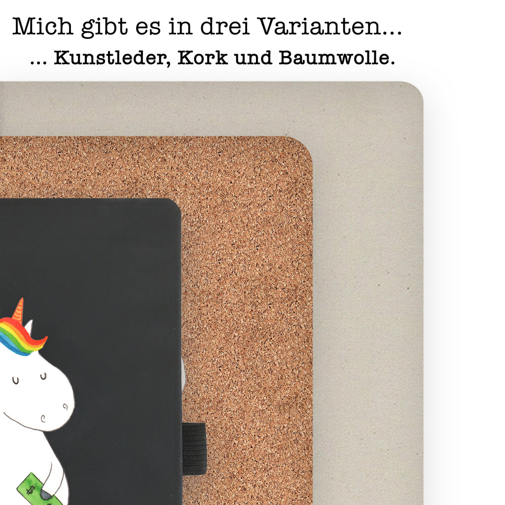 DIN A4 Baumwoll Notizbuch Einhorn Luftballon Notizen, Eintragebuch, Tagebuch, Notizblock, Adressbuch, Journal, Kladde, Skizzenbuch, Notizheft, Schreibbuch, Schreibheft, Einhorn, Einhörner, Einhorn Deko, Pegasus, Unicorn, Luftballon, Geld, Lebenslust, Freude, Geschenk, Freundin