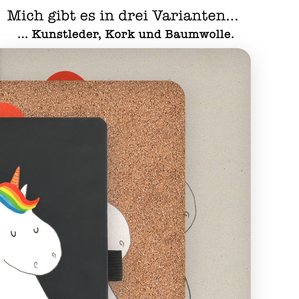 DIN A4 Baumwoll Notizbuch Einhorn Luftballon Notizen, Eintragebuch, Tagebuch, Notizblock, Adressbuch, Journal, Kladde, Skizzenbuch, Notizheft, Schreibbuch, Schreibheft, Einhorn, Einhörner, Einhorn Deko, Pegasus, Unicorn, Luftballon, Geld, Lebenslust, Freude, Geschenk, Freundin