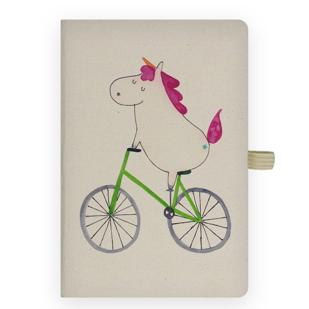 DIN A6 Baumwoll Notizbuch Einhorn Radfahrer Notizen, Eintragebuch, Tagebuch, Notizblock, Adressbuch, Journal, Kladde, Skizzenbuch, Notizheft, Schreibbuch, Schreibheft, Einhorn, Einhörner, Einhorn Deko, Pegasus, Unicorn, Radfahren, Radfahrer, Rad, Bike, Feenstaub, Konfetti, Luxusproblem, Kummer, Liebeskummer