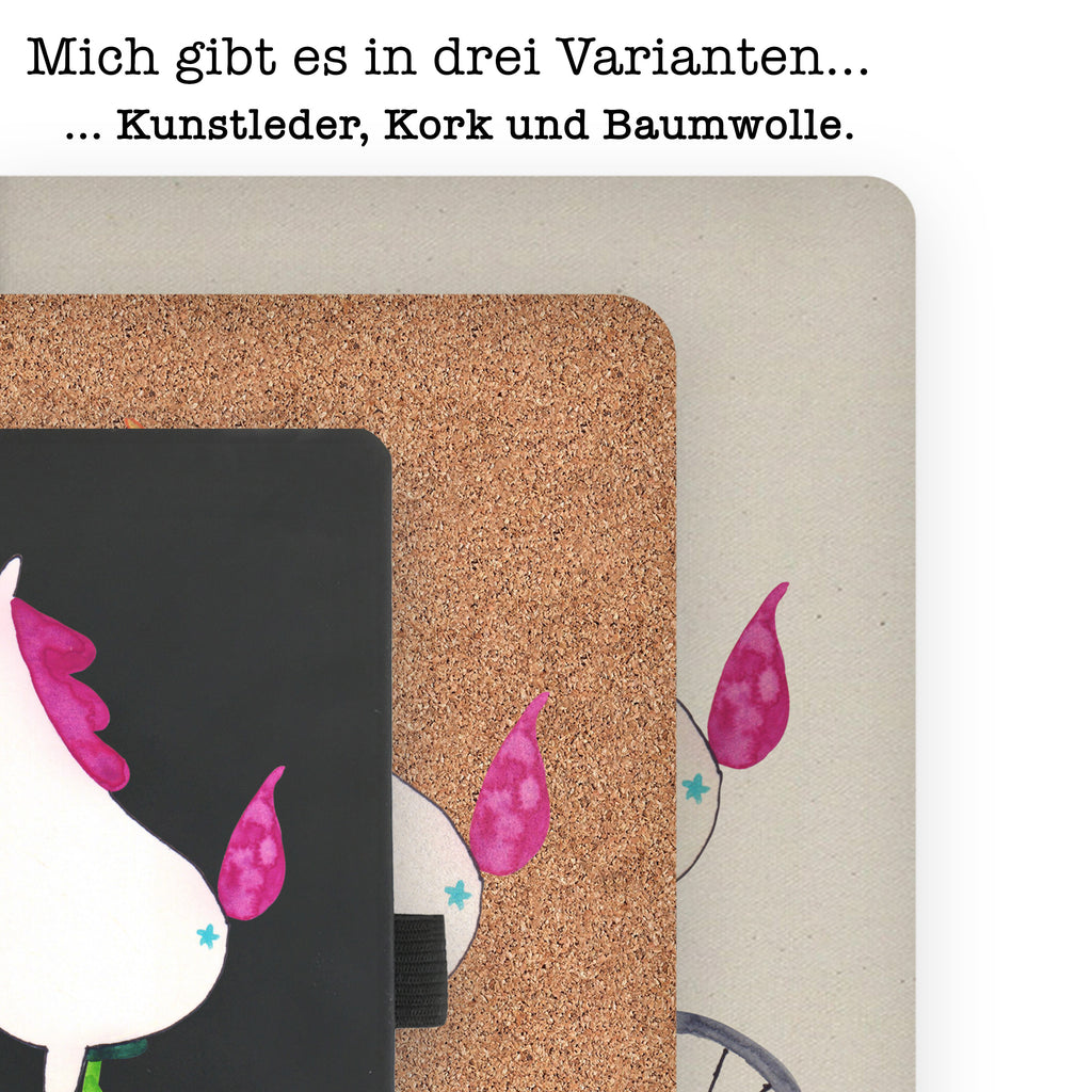 DIN A6 Baumwoll Notizbuch Einhorn Radfahrer Notizen, Eintragebuch, Tagebuch, Notizblock, Adressbuch, Journal, Kladde, Skizzenbuch, Notizheft, Schreibbuch, Schreibheft, Einhorn, Einhörner, Einhorn Deko, Pegasus, Unicorn, Radfahren, Radfahrer, Rad, Bike, Feenstaub, Konfetti, Luxusproblem, Kummer, Liebeskummer