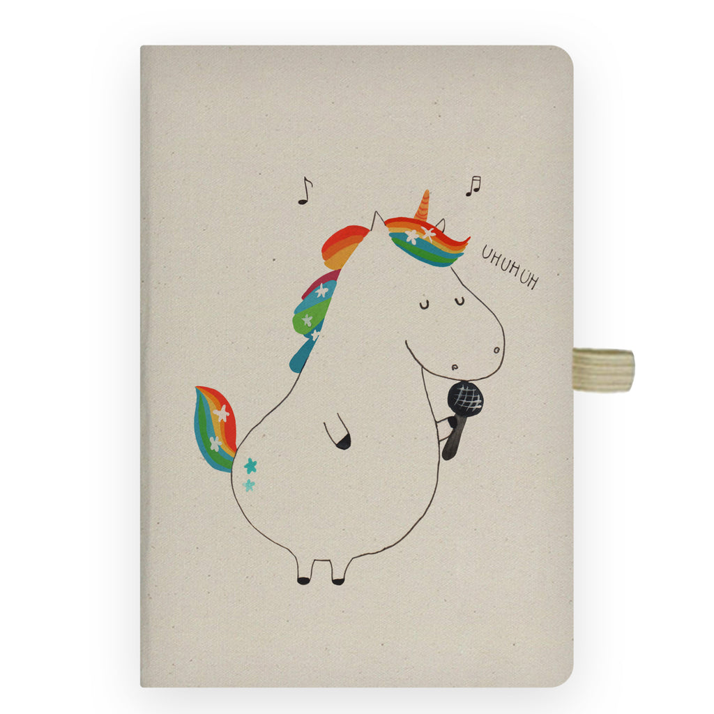 DIN A6 Baumwoll Notizbuch Einhorn Sänger Notizen, Eintragebuch, Tagebuch, Notizblock, Adressbuch, Journal, Kladde, Skizzenbuch, Notizheft, Schreibbuch, Schreibheft, Einhorn, Einhörner, Einhorn Deko, Pegasus, Unicorn, Glitzer, Konfetti, Party, Geburtstag, Feier, Fest, Disco, Sängerin, Sänger, Freundin