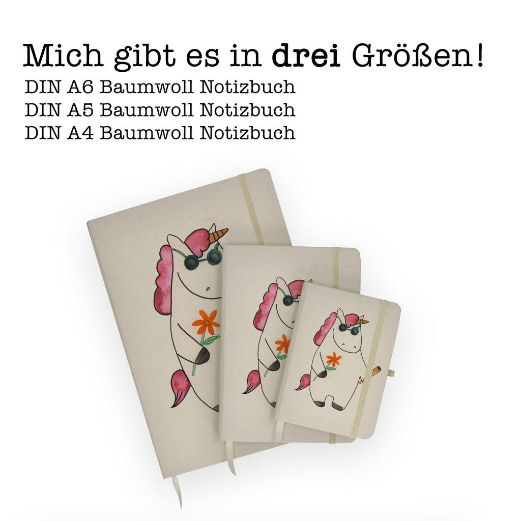 DIN A6 Baumwoll Notizbuch Einhorn Woodstock Notizen, Eintragebuch, Tagebuch, Notizblock, Adressbuch, Journal, Kladde, Skizzenbuch, Notizheft, Schreibbuch, Schreibheft, Einhorn, Einhörner, Einhorn Deko, Pegasus, Unicorn, Kiffen, Joint, Zigarette, Alkohol, Party, Spaß. lustig, witzig, Woodstock