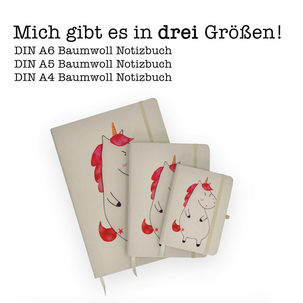 DIN A6 Baumwoll Notizbuch Einhorn wütend Notizen, Eintragebuch, Tagebuch, Notizblock, Adressbuch, Journal, Kladde, Skizzenbuch, Notizheft, Schreibbuch, Schreibheft, Einhorn, Einhörner, Einhorn Deko, Pegasus, Unicorn, Realität, Ansage, lustlos, nein, Büro, Arbeit, wütend, dumme Fragen, lustig, Spaß, Geschenk
