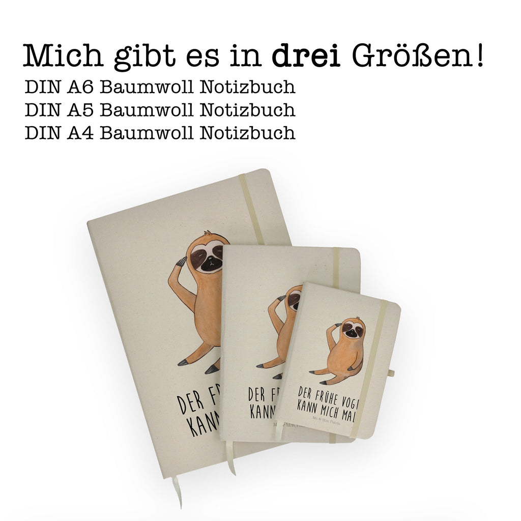 DIN A6 Baumwoll Notizbuch Faultier Vogel zeigen Notizen, Eintragebuch, Tagebuch, Notizblock, Adressbuch, Journal, Kladde, Skizzenbuch, Notizheft, Schreibbuch, Schreibheft, Faultier, Faultier Geschenk, Faultier Deko, Faultiere, faul, Lieblingstier, Spinner, früher Vogel, der frühe Vogel, Frühaufsteher, Morgenmuffel, Vogel, Faultierwelt