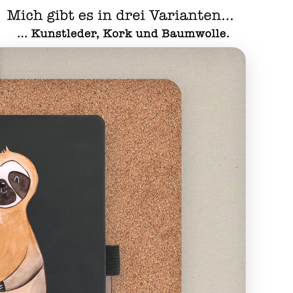 DIN A6 Baumwoll Notizbuch Faultier Kaffee Notizen, Eintragebuch, Tagebuch, Notizblock, Adressbuch, Journal, Kladde, Skizzenbuch, Notizheft, Schreibbuch, Schreibheft, Faultier, Faultier Geschenk, Faultier Deko, Faultiere, faul, Lieblingstier, Kaffee, erster Kaffee, Morgenmuffel, Frühaufsteher, Kaffeetasse, Genießer, Coffee, Kaffeegetränk