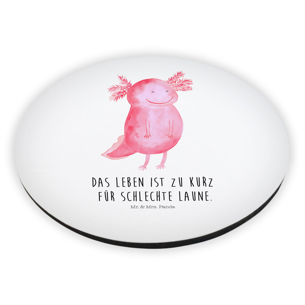 Rund Magnet Axolotl glücklich Kühlschrankmagnet, Pinnwandmagnet, Souvenir Magnet, Motivmagnete, Dekomagnet, Whiteboard Magnet, Notiz Magnet, Kühlschrank Dekoration, Axolotl, Molch, Axolot, Schwanzlurch, Lurch, Lurche, Motivation, gute Laune