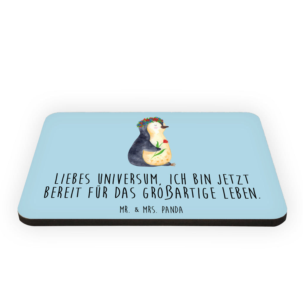 Magnet Pinguin Blumenkranz Kühlschrankmagnet, Pinnwandmagnet, Souvenir Magnet, Motivmagnete, Dekomagnet, Whiteboard Magnet, Notiz Magnet, Kühlschrank Dekoration, Pinguin, Pinguine, Blumenkranz, Universum, Leben, Wünsche, Ziele, Lebensziele, Motivation, Lebenslust, Liebeskummer, Geschenkidee