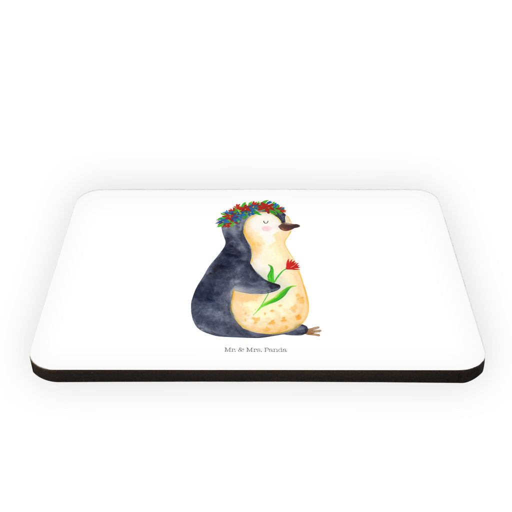 Magnet Pinguin Blumenkranz Kühlschrankmagnet, Pinnwandmagnet, Souvenir Magnet, Motivmagnete, Dekomagnet, Whiteboard Magnet, Notiz Magnet, Kühlschrank Dekoration, Pinguin, Pinguine, Blumenkranz, Universum, Leben, Wünsche, Ziele, Lebensziele, Motivation, Lebenslust, Liebeskummer, Geschenkidee