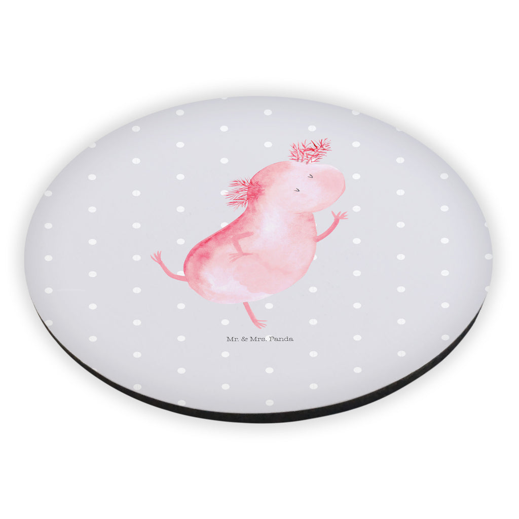 Rund Magnet Axolotl tanzt Kühlschrankmagnet, Pinnwandmagnet, Souvenir Magnet, Motivmagnete, Dekomagnet, Whiteboard Magnet, Notiz Magnet, Kühlschrank Dekoration, Axolotl, Molch, Axolot, Schwanzlurch, Lurch, Lurche, Dachschaden, Sterne, verrückt, Freundin, beste Freundin