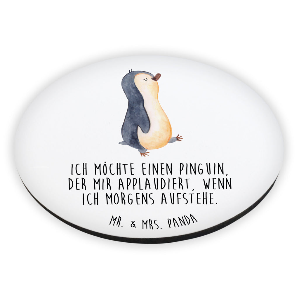 Rund Magnet Pinguin marschierend Kühlschrankmagnet, Pinnwandmagnet, Souvenir Magnet, Motivmagnete, Dekomagnet, Whiteboard Magnet, Notiz Magnet, Kühlschrank Dekoration, Pinguin, Pinguine, Frühaufsteher, Langschläfer, Bruder, Schwester, Familie