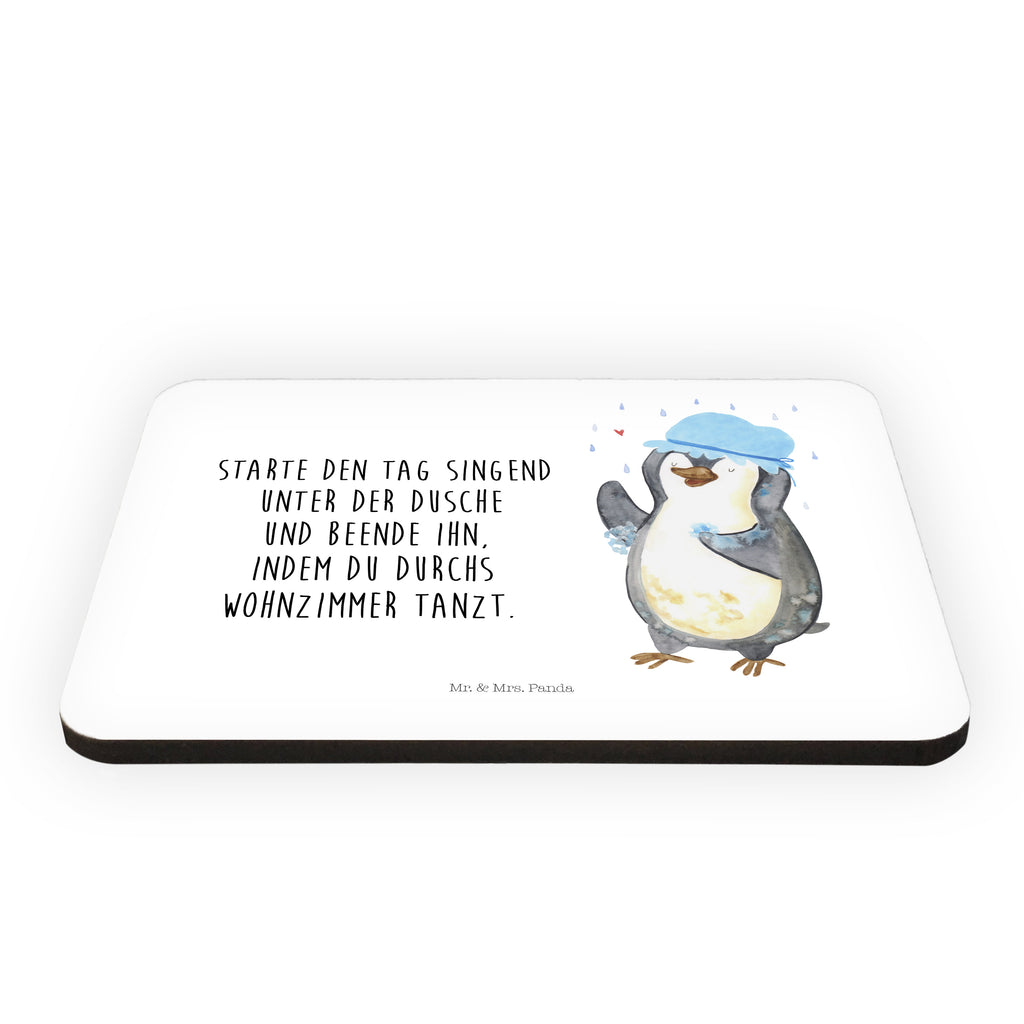 Magnet Pinguin duscht Kühlschrankmagnet, Pinnwandmagnet, Souvenir Magnet, Motivmagnete, Dekomagnet, Whiteboard Magnet, Notiz Magnet, Kühlschrank Dekoration, Pinguin, Pinguine, Dusche, duschen, Lebensmotto, Motivation, Neustart, Neuanfang, glücklich sein
