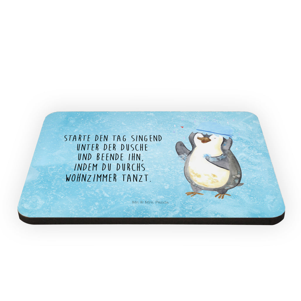 Magnet Pinguin duscht Kühlschrankmagnet, Pinnwandmagnet, Souvenir Magnet, Motivmagnete, Dekomagnet, Whiteboard Magnet, Notiz Magnet, Kühlschrank Dekoration, Pinguin, Pinguine, Dusche, duschen, Lebensmotto, Motivation, Neustart, Neuanfang, glücklich sein