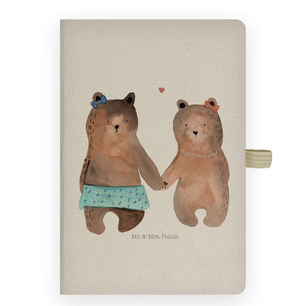 DIN A6 Baumwoll Notizbuch Bär Freundin Notizen, Eintragebuch, Tagebuch, Notizblock, Adressbuch, Journal, Kladde, Skizzenbuch, Notizheft, Schreibbuch, Schreibheft, Bär, Teddy, Teddybär, Bär Freundin Beste Freund Liebe Liebesbeweis Verliebt Kumpel Kumpeliene