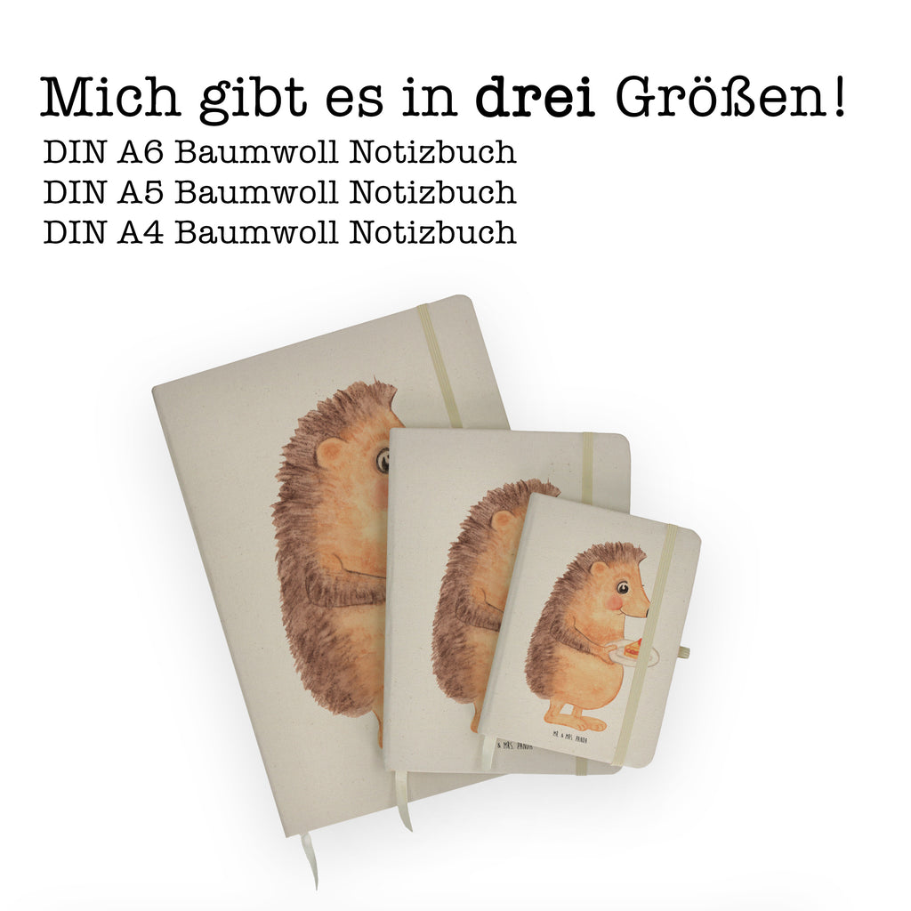 DIN A4 Baumwoll Notizbuch Igel mit Kuchenstück Notizen, Eintragebuch, Tagebuch, Notizblock, Adressbuch, Journal, Kladde, Skizzenbuch, Notizheft, Schreibbuch, Schreibheft, Tiermotive, Gute Laune, lustige Sprüche, Tiere, Igel, Essen Spruch, Kuchen, Backen Geschenk, Kuchen backen, Einladung Party, Geburtstagskuchen, Torte
