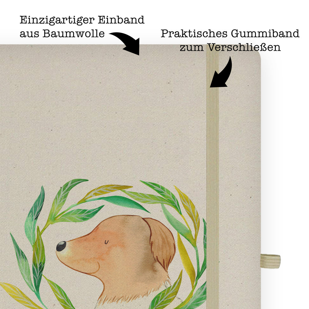 DIN A4 Baumwoll Notizbuch Hund Ranke Notizen, Eintragebuch, Tagebuch, Notizblock, Adressbuch, Journal, Kladde, Skizzenbuch, Notizheft, Schreibbuch, Schreibheft, Hund, Hundemotiv, Haustier, Hunderasse, Tierliebhaber, Hundebesitzer, Sprüche, Ranke, Therapie, Selbsttherapie, Hundeliebe, Hundeglück, Hunde