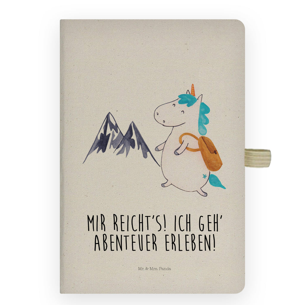 DIN A5 Baumwoll Notizbuch Einhorn Bergsteiger Notizen, Eintragebuch, Tagebuch, Notizblock, Adressbuch, Journal, Kladde, Skizzenbuch, Notizheft, Schreibbuch, Schreibheft, Einhorn, Einhörner, Einhorn Deko, Pegasus, Unicorn, Bergsteiger, Abenteuer, Berge, Abenteurer, Weltenbummler, Weltreise, Reisen, Urlaub, Entdecker