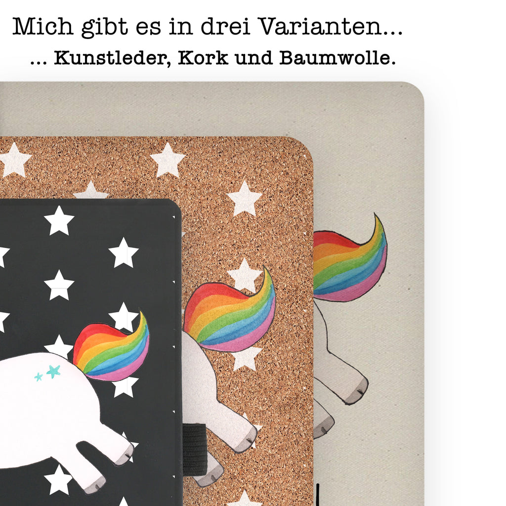 DIN A4 Baumwoll Notizbuch Einhorn Happy Notizen, Eintragebuch, Tagebuch, Notizblock, Adressbuch, Journal, Kladde, Skizzenbuch, Notizheft, Schreibbuch, Schreibheft, Einhorn, Einhörner, Einhorn Deko, Pegasus, Unicorn, glücklich, fröhlich, Spaß, Freude, Lebensfreude, witzig, spannend, Lächeln, Lachen