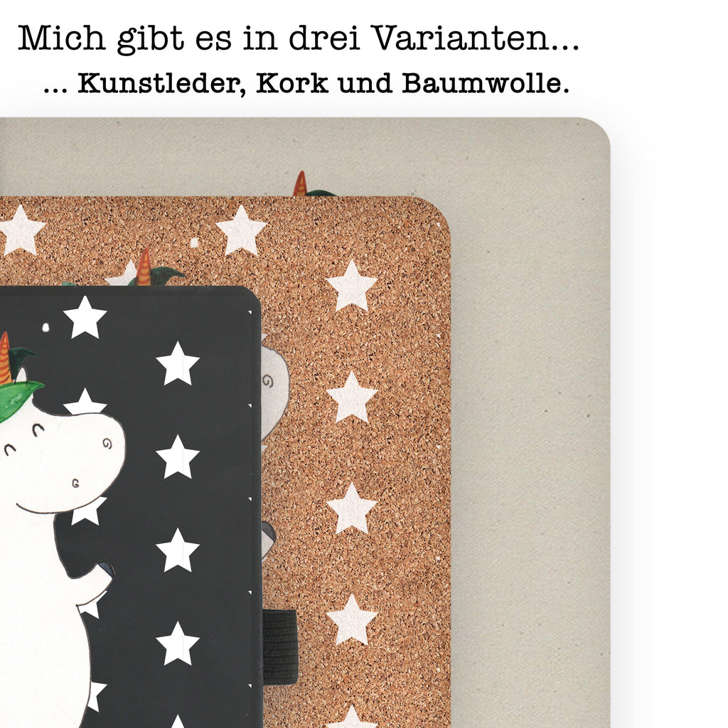 DIN A4 Baumwoll Notizbuch Einhorn Joker Notizen, Eintragebuch, Tagebuch, Notizblock, Adressbuch, Journal, Kladde, Skizzenbuch, Notizheft, Schreibbuch, Schreibheft, Einhorn, Einhörner, Einhorn Deko, Pegasus, Unicorn, Hofnarr, Kasper, Gaukler, Mittelalter