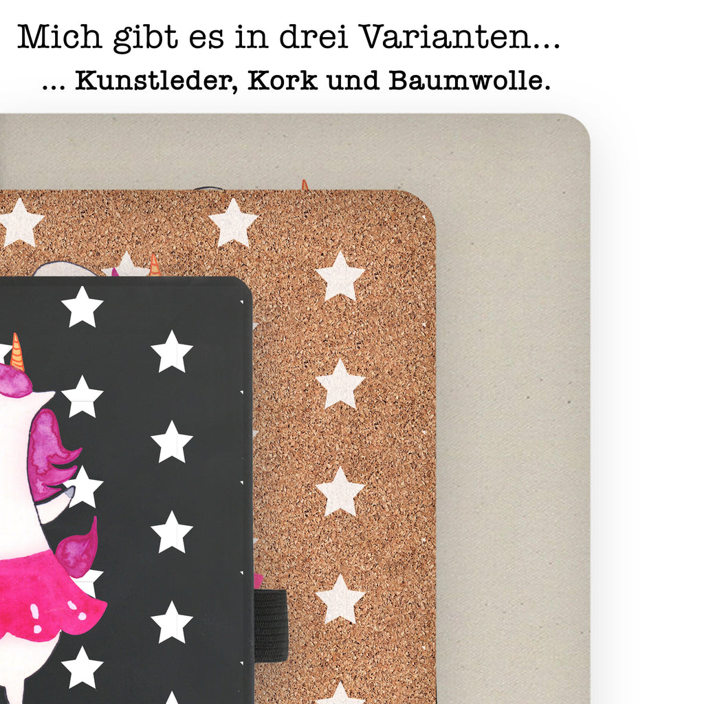 DIN A4 Baumwoll Notizbuch Einhorn Ballerina Notizen, Eintragebuch, Tagebuch, Notizblock, Adressbuch, Journal, Kladde, Skizzenbuch, Notizheft, Schreibbuch, Schreibheft, Einhorn, Einhörner, Einhorn Deko, Pegasus, Unicorn, Tanzen, Ballerina, Party, Wohnung, Spaß, Feiern, Geburtstag, Tänzerin, Lebenslust, Lebensfreude