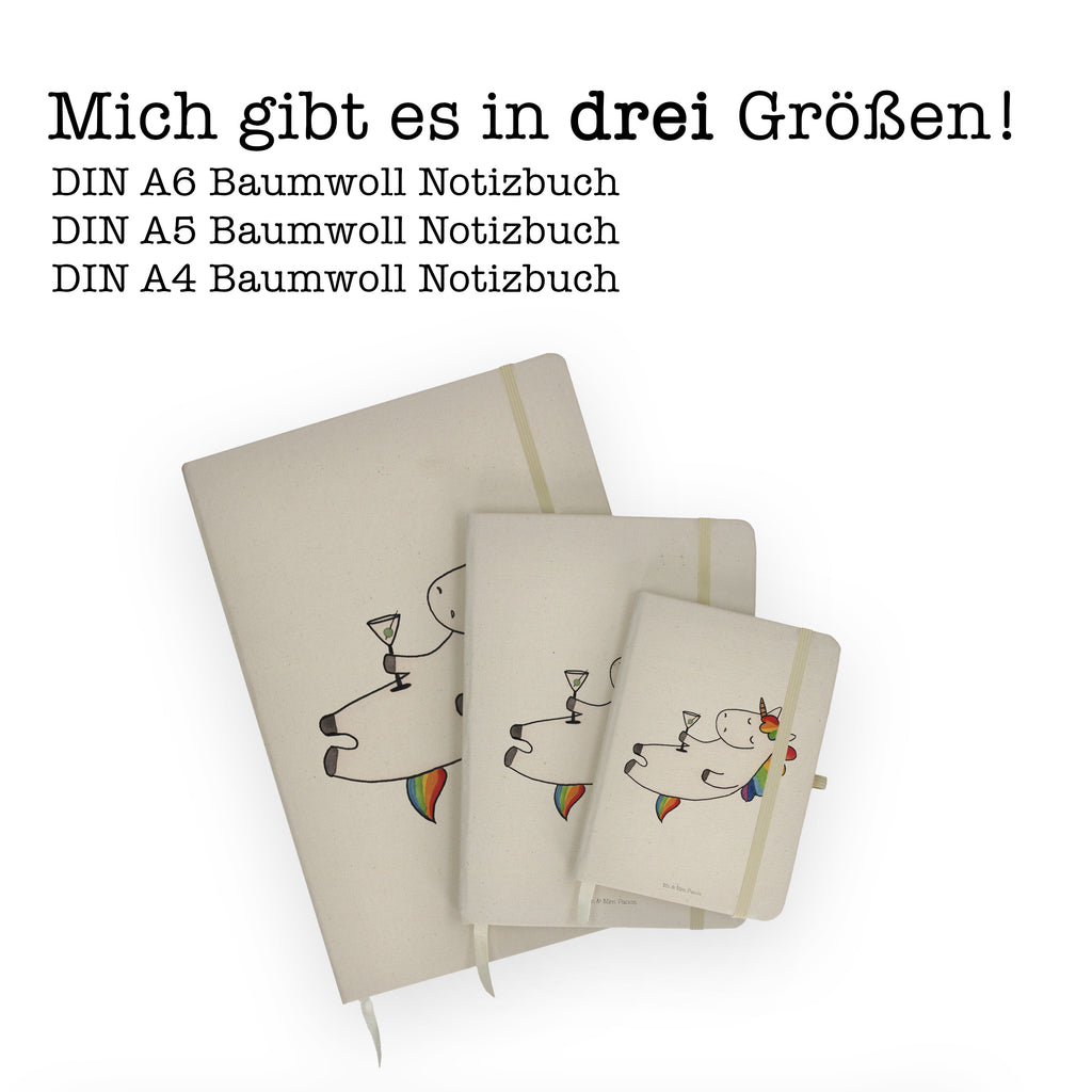 DIN A5 Baumwoll Notizbuch Einhorn Cocktail Notizen, Eintragebuch, Tagebuch, Notizblock, Adressbuch, Journal, Kladde, Skizzenbuch, Notizheft, Schreibbuch, Schreibheft, Einhorn, Einhörner, Einhorn Deko, Pegasus, Unicorn, Party, Spaß, Feiern, Caipirinha, Rum, Cuba Libre, Sekt, Freundin, Geburtstag, lustig, witzig, Spruch, Glitzer