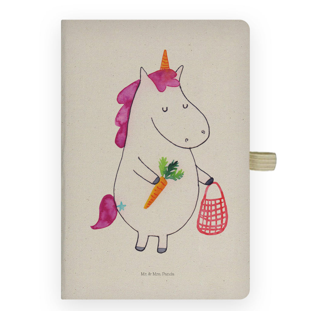 DIN A4 Baumwoll Notizbuch Einhorn Gemüse Notizen, Eintragebuch, Tagebuch, Notizblock, Adressbuch, Journal, Kladde, Skizzenbuch, Notizheft, Schreibbuch, Schreibheft, Einhorn, Einhörner, Einhorn Deko, Pegasus, Unicorn, Biomarkt, Bio, Gemüse, Wochenmarkt