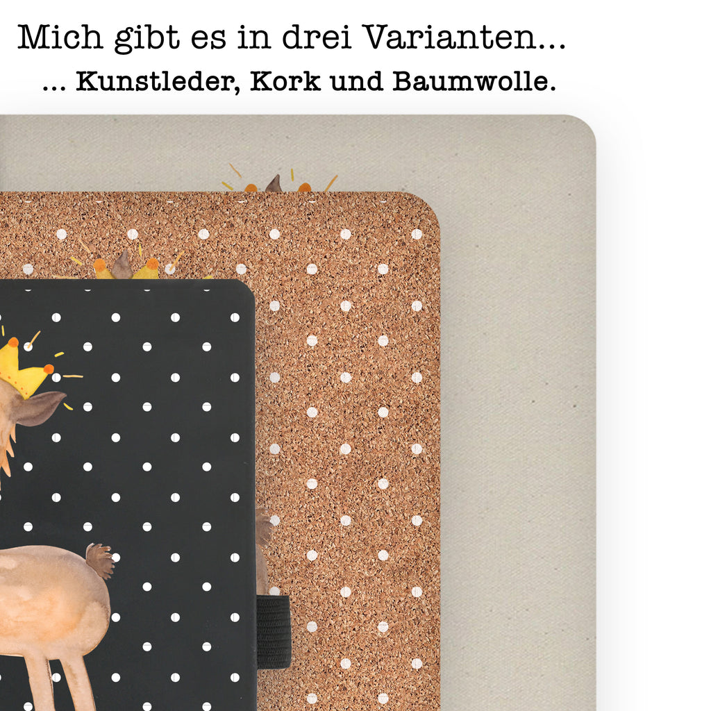 DIN A4 Baumwoll Notizbuch Lama König Notizen, Eintragebuch, Tagebuch, Notizblock, Adressbuch, Journal, Kladde, Skizzenbuch, Notizheft, Schreibbuch, Schreibheft, Lama, Alpaka, Lamas, König, Königin, Freundin, Mama, Papa, Büro Kollege, Kollegin, Chef, Vorgesetzter, Abi, Abitur