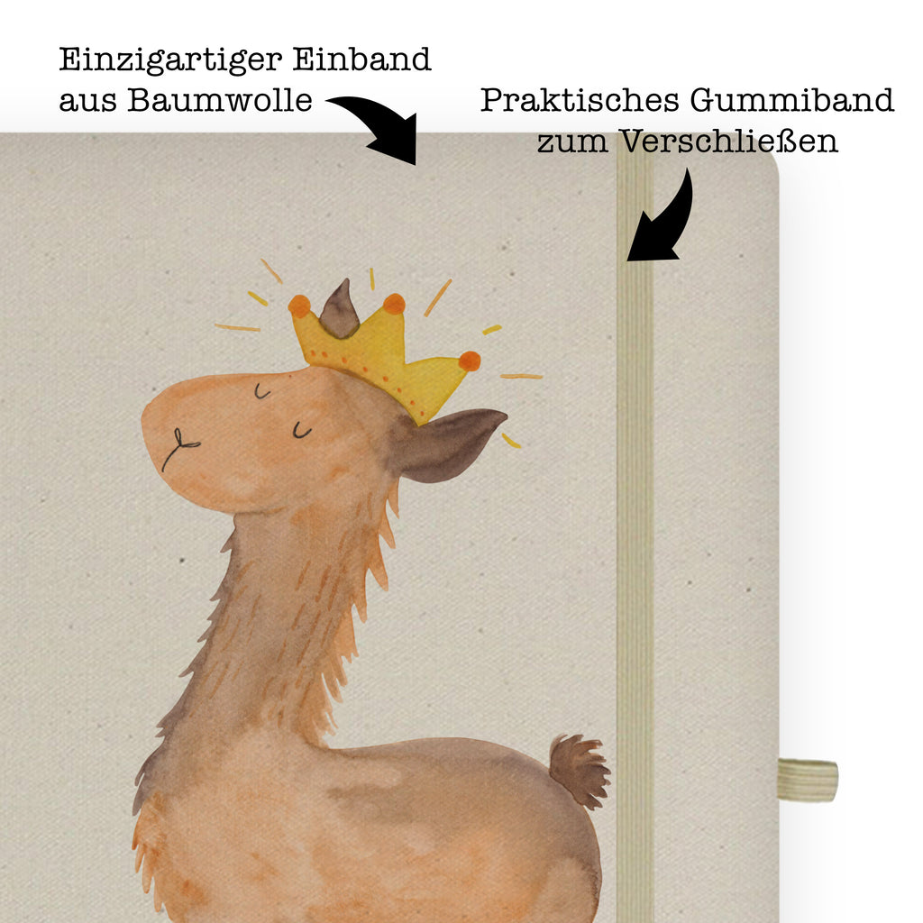 DIN A4 Baumwoll Notizbuch Lama König Notizen, Eintragebuch, Tagebuch, Notizblock, Adressbuch, Journal, Kladde, Skizzenbuch, Notizheft, Schreibbuch, Schreibheft, Lama, Alpaka, Lamas, König, Königin, Freundin, Mama, Papa, Büro Kollege, Kollegin, Chef, Vorgesetzter, Abi, Abitur