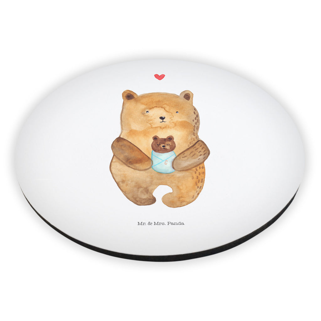 Rund Magnet Bär mit Baby Kühlschrankmagnet, Pinnwandmagnet, Souvenir Magnet, Motivmagnete, Dekomagnet, Whiteboard Magnet, Notiz Magnet, Kühlschrank Dekoration, Bär, Teddy, Teddybär, Eltern, Mutter, Baby, Taufe, Geburt, Nichte, Neffe, Enkel, Enkelin, Täufling, Geburtstag, Glückwunsch