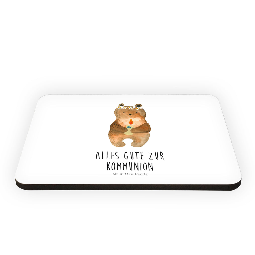 Magnet Kommunion-Bär Kühlschrankmagnet, Pinnwandmagnet, Souvenir Magnet, Motivmagnete, Dekomagnet, Whiteboard Magnet, Notiz Magnet, Kühlschrank Dekoration, Bär, Teddy, Teddybär, Kommunion, Gottes Segen, Taufkerze, katholisch