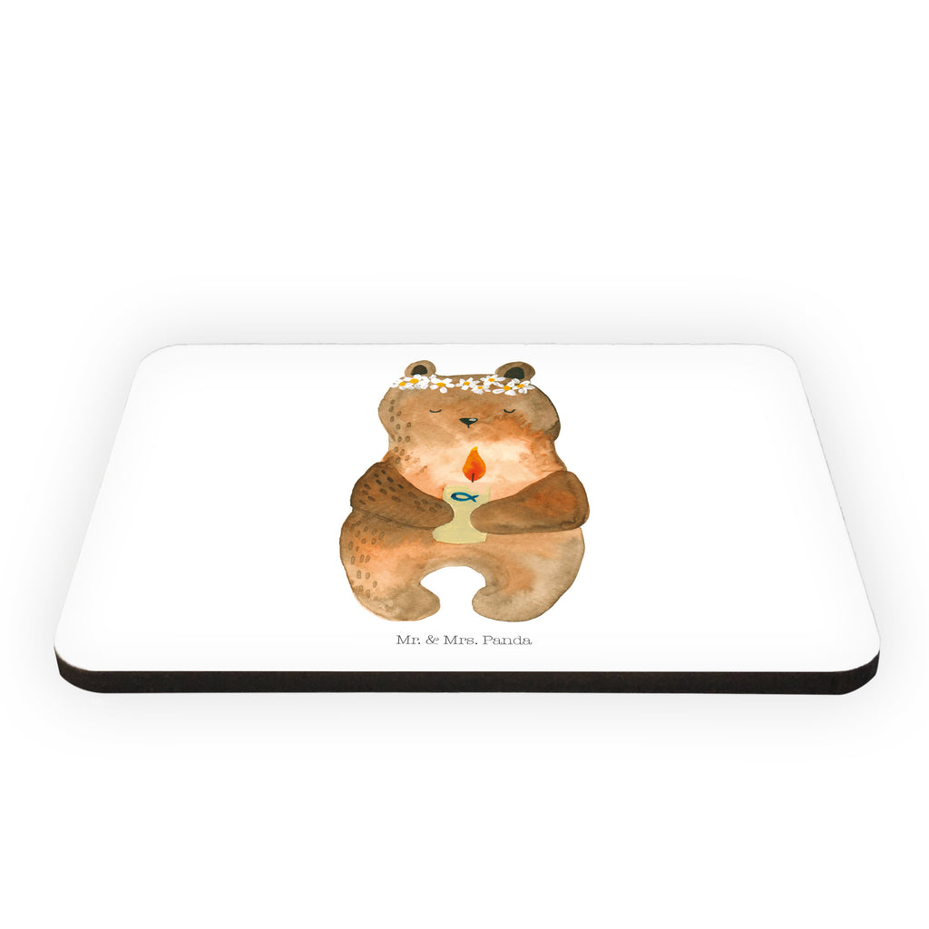 Magnet Kommunion-Bär Kühlschrankmagnet, Pinnwandmagnet, Souvenir Magnet, Motivmagnete, Dekomagnet, Whiteboard Magnet, Notiz Magnet, Kühlschrank Dekoration, Bär, Teddy, Teddybär, Kommunion, Gottes Segen, Taufkerze, katholisch