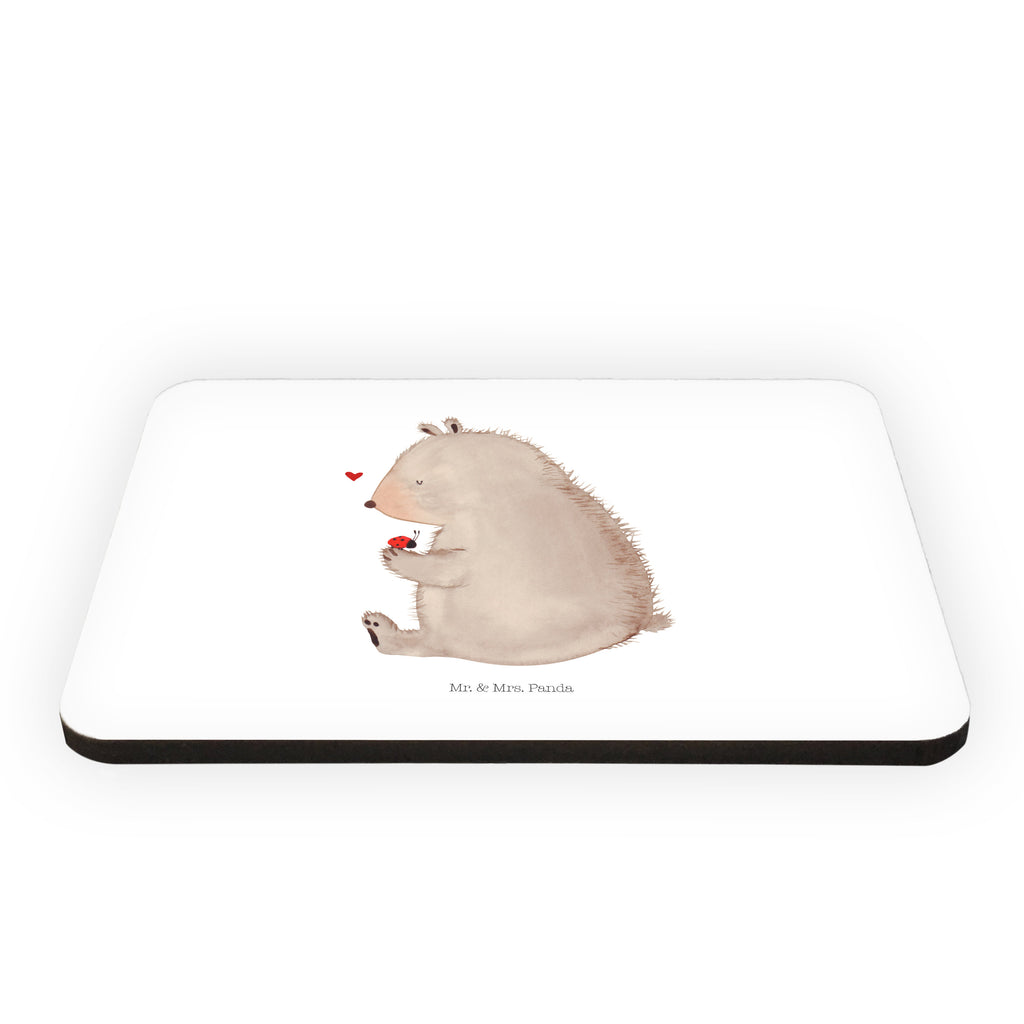 Magnet Bär mit Marienkäfer Kühlschrankmagnet, Pinnwandmagnet, Souvenir Magnet, Motivmagnete, Dekomagnet, Whiteboard Magnet, Notiz Magnet, Kühlschrank Dekoration, Bär, Teddy, Teddybär, Marienkäfer, Liebe, Freiheit, Motivation, Das Leben ist schön