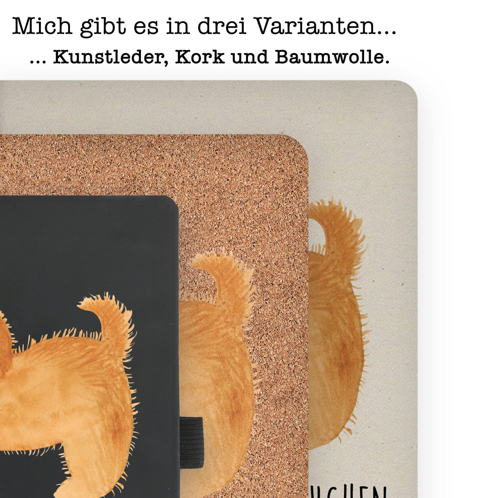 DIN A6 Baumwoll Notizbuch Hund flauschig Notizen, Eintragebuch, Tagebuch, Notizblock, Adressbuch, Journal, Kladde, Skizzenbuch, Notizheft, Schreibbuch, Schreibheft, Hund, Hundemotiv, Haustier, Hunderasse, Tierliebhaber, Hundebesitzer, Sprüche, Hunde, Frauchen, Hundemama, Hundeliebe