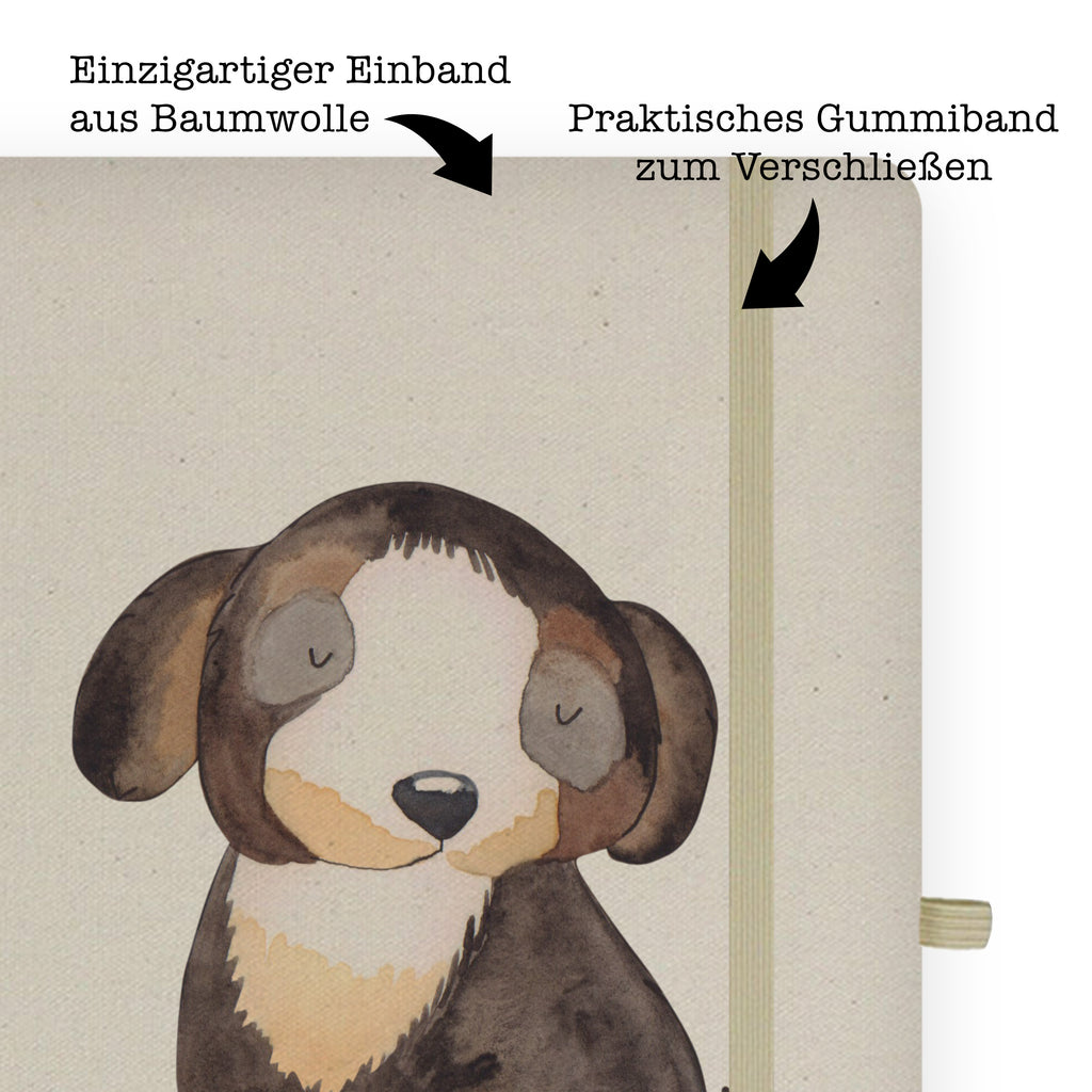 DIN A6 Baumwoll Notizbuch Hund entspannt Notizen, Eintragebuch, Tagebuch, Notizblock, Adressbuch, Journal, Kladde, Skizzenbuch, Notizheft, Schreibbuch, Schreibheft, Hund, Hundemotiv, Haustier, Hunderasse, Tierliebhaber, Hundebesitzer, Sprüche, schwarzer Hund, Hundeliebe, Liebe, Hundeglück