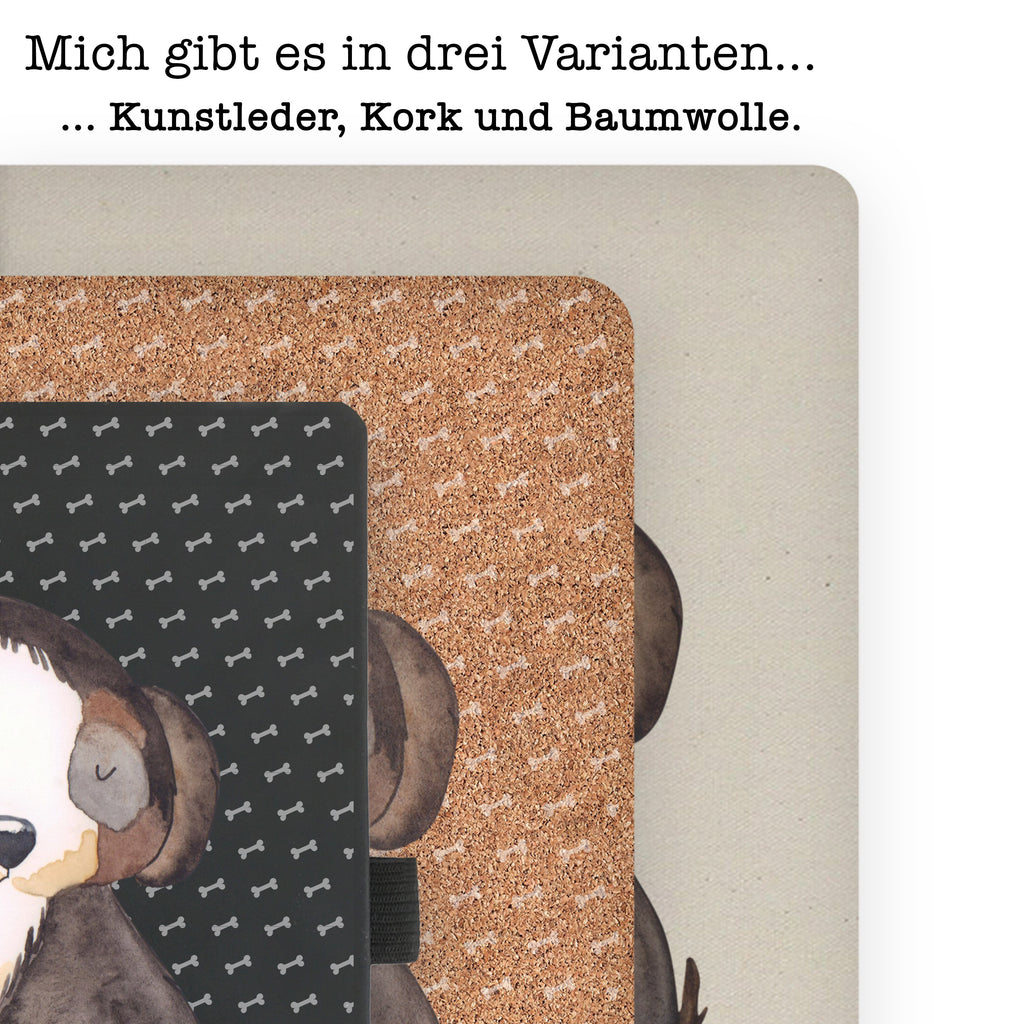 DIN A6 Baumwoll Notizbuch Hund entspannt Notizen, Eintragebuch, Tagebuch, Notizblock, Adressbuch, Journal, Kladde, Skizzenbuch, Notizheft, Schreibbuch, Schreibheft, Hund, Hundemotiv, Haustier, Hunderasse, Tierliebhaber, Hundebesitzer, Sprüche, schwarzer Hund, Hundeliebe, Liebe, Hundeglück