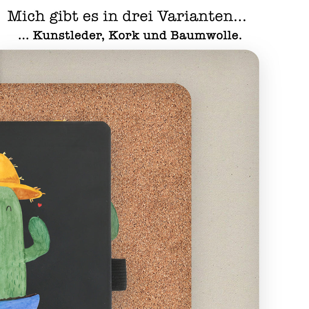 DIN A6 Baumwoll Notizbuch Kaktus Sonnenhut Notizen, Eintragebuch, Tagebuch, Notizblock, Adressbuch, Journal, Kladde, Skizzenbuch, Notizheft, Schreibbuch, Schreibheft, Kaktus, Kakteen, Reisen, Weltreise, Weltenbummler, Reisetagebuch, Städtetrip, Kaktusliebe, Geschenkidee, Spruch, Motivation
