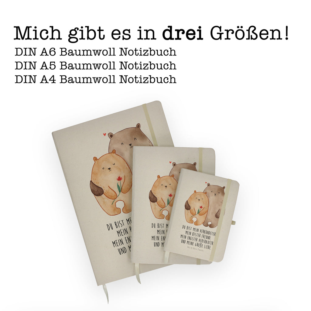 DIN A6 Baumwoll Notizbuch Bären Liebe Notizen, Eintragebuch, Tagebuch, Notizblock, Adressbuch, Journal, Kladde, Skizzenbuch, Notizheft, Schreibbuch, Schreibheft, Liebe, Partner, Freund, Freundin, Ehemann, Ehefrau, Heiraten, Verlobung, Heiratsantrag, Liebesgeschenk, Jahrestag, Hocheitstag, Verliebt, Verlobt, Verheiratet, Geschenk Freundin, Geschenk Freund, Liebesbeweis, Hochzeitstag, Geschenk Hochzeit, Bären, Bärchen, Bär