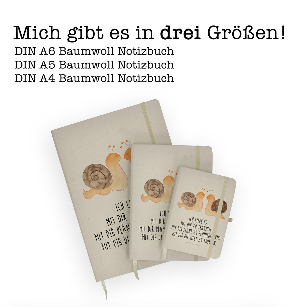 DIN A5 Baumwoll Notizbuch Schnecken Liebe Notizen, Eintragebuch, Tagebuch, Notizblock, Adressbuch, Journal, Kladde, Skizzenbuch, Notizheft, Schreibbuch, Schreibheft, Liebe, Partner, Freund, Freundin, Ehemann, Ehefrau, Heiraten, Verlobung, Heiratsantrag, Liebesgeschenk, Jahrestag, Hocheitstag