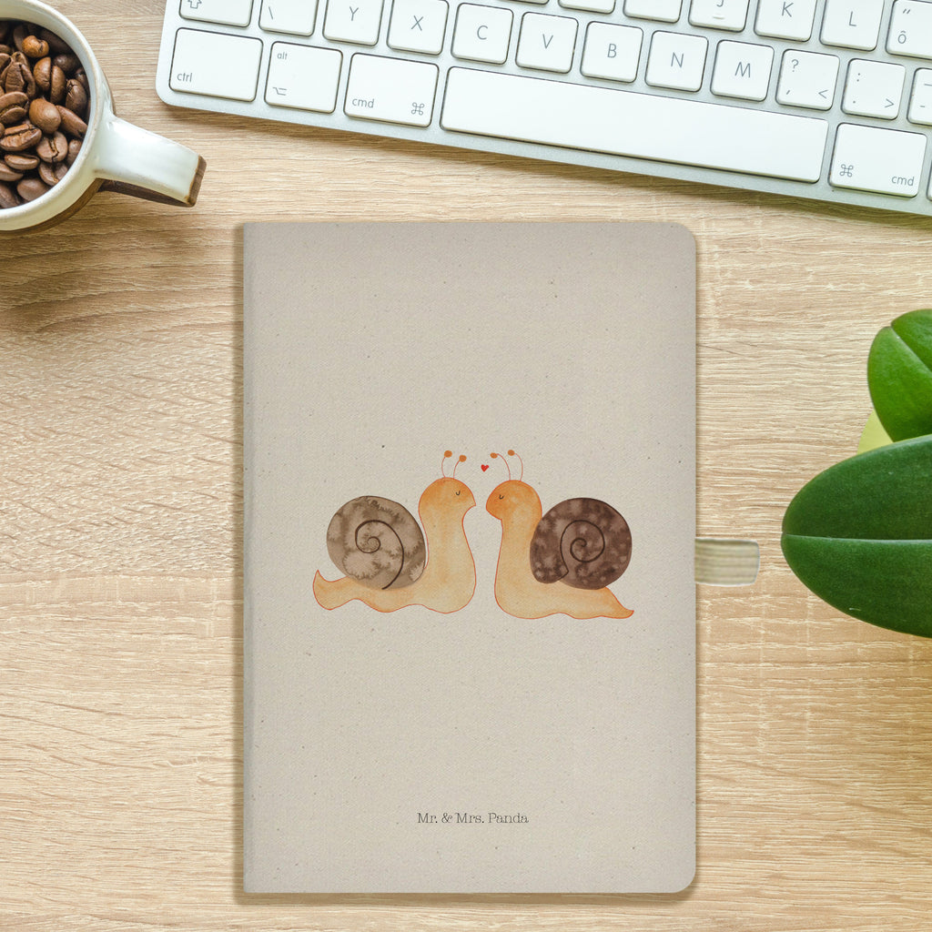 DIN A5 Baumwoll Notizbuch Schnecken Liebe Notizen, Eintragebuch, Tagebuch, Notizblock, Adressbuch, Journal, Kladde, Skizzenbuch, Notizheft, Schreibbuch, Schreibheft, Liebe, Partner, Freund, Freundin, Ehemann, Ehefrau, Heiraten, Verlobung, Heiratsantrag, Liebesgeschenk, Jahrestag, Hocheitstag