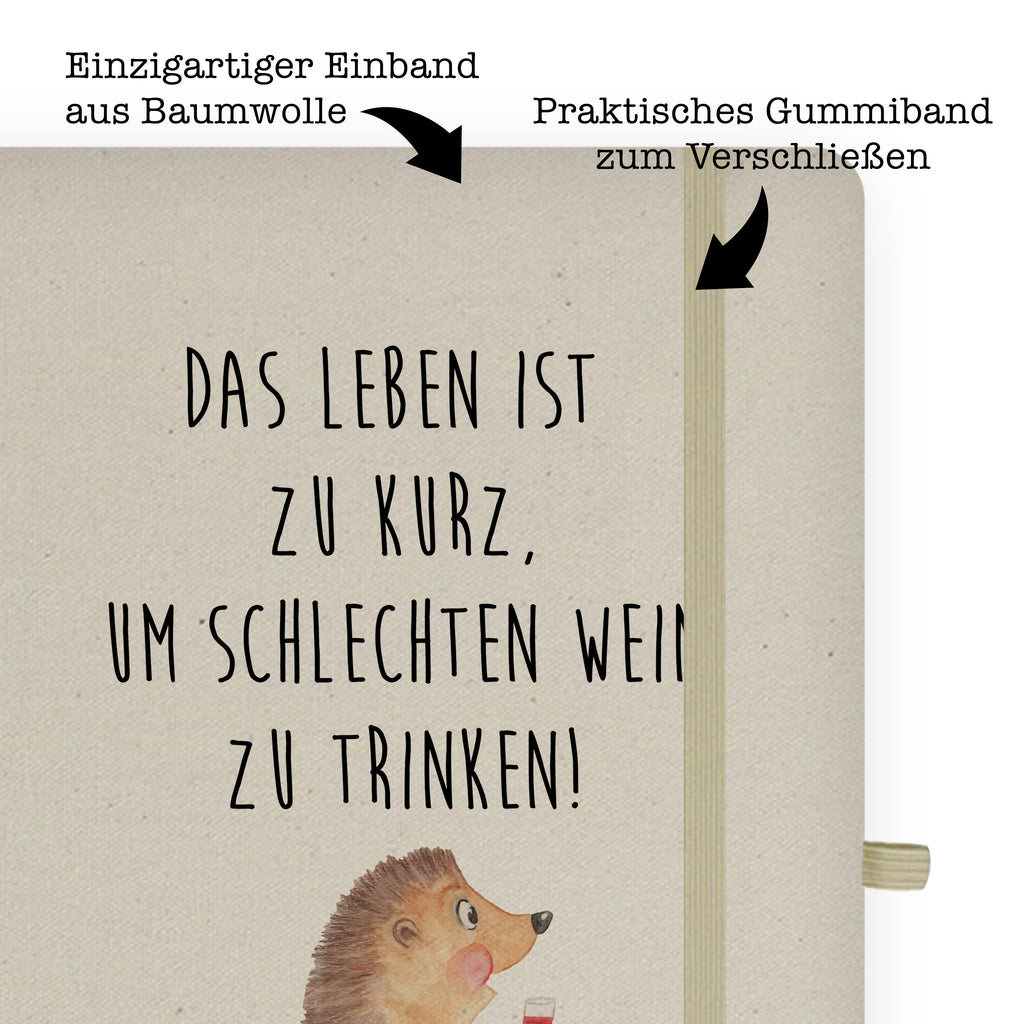 DIN A5 Baumwoll Notizbuch Igel mit Wein Notizen, Eintragebuch, Tagebuch, Notizblock, Adressbuch, Journal, Kladde, Skizzenbuch, Notizheft, Schreibbuch, Schreibheft, Tiermotive, Gute Laune, lustige Sprüche, Tiere, Wein Spruch, Igel, Geschenk Weintrinker, Geschenk Weinliebhaber, Wein Deko, Weinglas, Rotwein, Weißwein, Wein trinken