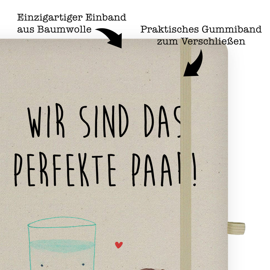 DIN A5 Baumwoll Notizbuch Milch & Keks Notizen, Eintragebuch, Tagebuch, Notizblock, Adressbuch, Journal, Kladde, Skizzenbuch, Notizheft, Schreibbuch, Schreibheft, Tiermotive, Gute Laune, lustige Sprüche, Tiere, Milk, Cookie, Milch, Keks, Kekse, Kaffee, Einladung Frühstück, Motiv süß, romantisch, perfektes Paar