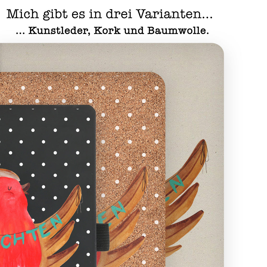 DIN A4 Baumwoll Notizbuch Rotkehlchen Weihnachten Notizen, Eintragebuch, Tagebuch, Notizblock, Adressbuch, Journal, Kladde, Skizzenbuch, Notizheft, Schreibbuch, Schreibheft, Winter, Weihnachten, Weihnachtsdeko, Nikolaus, Advent, Heiligabend, Wintermotiv, Frohe Weihnachten, Weihnachtsmotiv, Weihnachtsgruß, Vogel, xmas